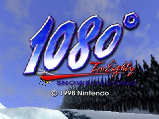 1080 Snowboarding title screen for Nintendo 64